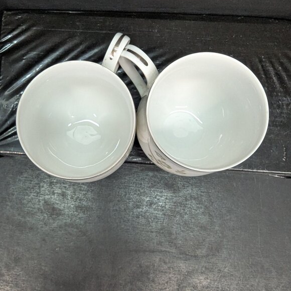 Sango Odette Pattern 6266 Porcelain 6 Oz Flat Teacup Green Blue Floral - Picture 6 of 8